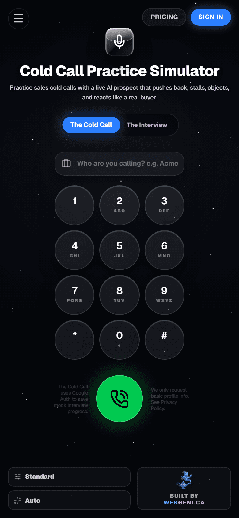TheColdCall.ca preview